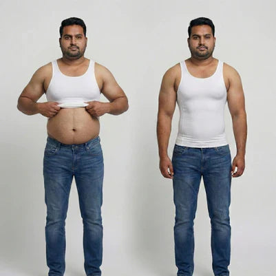 [BUY 1 GET 1 FREE] Men's Shapers Vest For Men  : Lightweight Anti- Sweat Summer Fabric {Pack of 2}