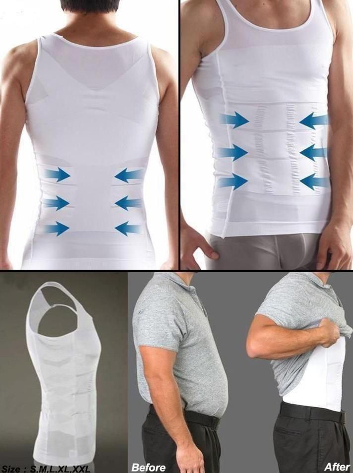 [BUY 1 GET 1 FREE] Men's Shapers Vest For Men  : Lightweight Anti- Sweat Summer Fabric {Pack of 2}