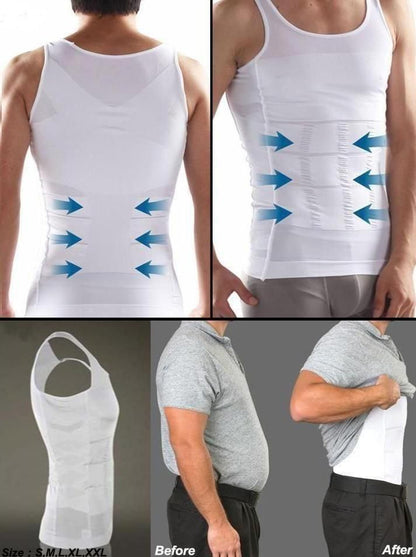 [BUY 1 GET 1 FREE] Men's Shapers Vest For Men  : Lightweight Anti- Sweat Summer Fabric {Pack of 2}