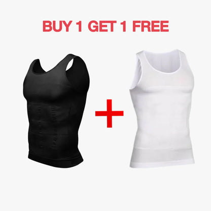 [BUY 1 GET 1 FREE] Men's Shapers Vest For Men  : Lightweight Anti- Sweat Summer Fabric {Pack of 2}